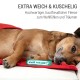 Kuscheldecke Fleece rot L