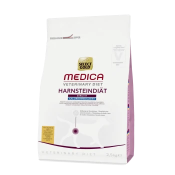 Select Gold Medica Veterinary Diet Harnsteindiät Struvit, 2,5 kg Beutel für die Harnwegsgesundheit, kalorienarme Formel mit Huhn und Reis.