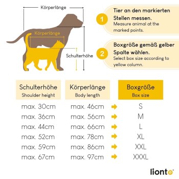 Lionto Hundetransportbox - faltbar - rot XXL