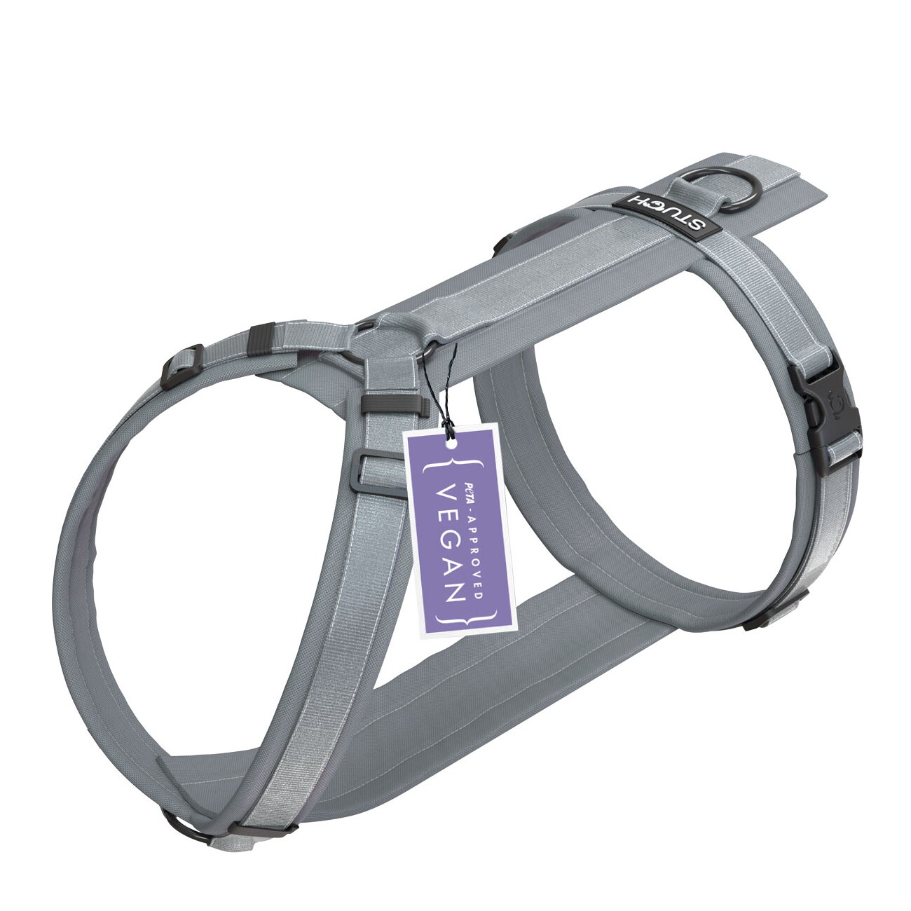 Austria product data sample: STUCH Geschirr Hund gepolstert grau M