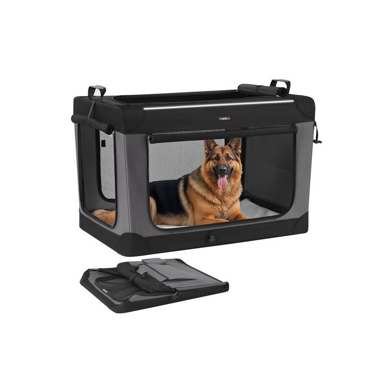 FEANDREA Hundebox faltbar, Hundetasche, Oxford-Gewebe S-XXL