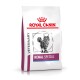 Royal Canin Veterinary Renal Special Katzenfutter Tasche mit einer grauen getigerten Katzenillustration, mit 'RENAL SPECIAL' deutlich angezeigt.