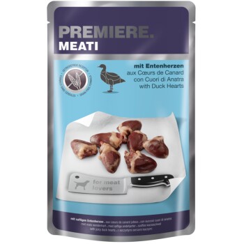 Meati Adult Pouch 5x500 g duck hearts