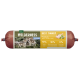 Verpackung für Hundefutter "Wilderness Junior Best Turkey" mit zwei Wolfwelpen, mit 70% Truthahn und 30% Pflanzen, ohne zugesetzte Körner.