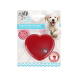 AFP Little Buddy Puppy Heartbeat Simulator Pack: rotes herzförmiges Herzschlagspielzeug mit Ein-/Ausschalter und Bild eines lächelnden Welpen