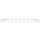 Hundezwinger Stahl silber 10 m, 10 m, 70 cm