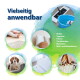 Werbung für Tierreinigung: Vielseitig anwendbar — Böden, Teppiche, Polster, Tierkörbchen, Matratzen, Müll- und Windeleimer.