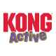 Logo: fettes rotes KONG mit verspieltem lila Schriftzug 'Active', gelb umrandet.
