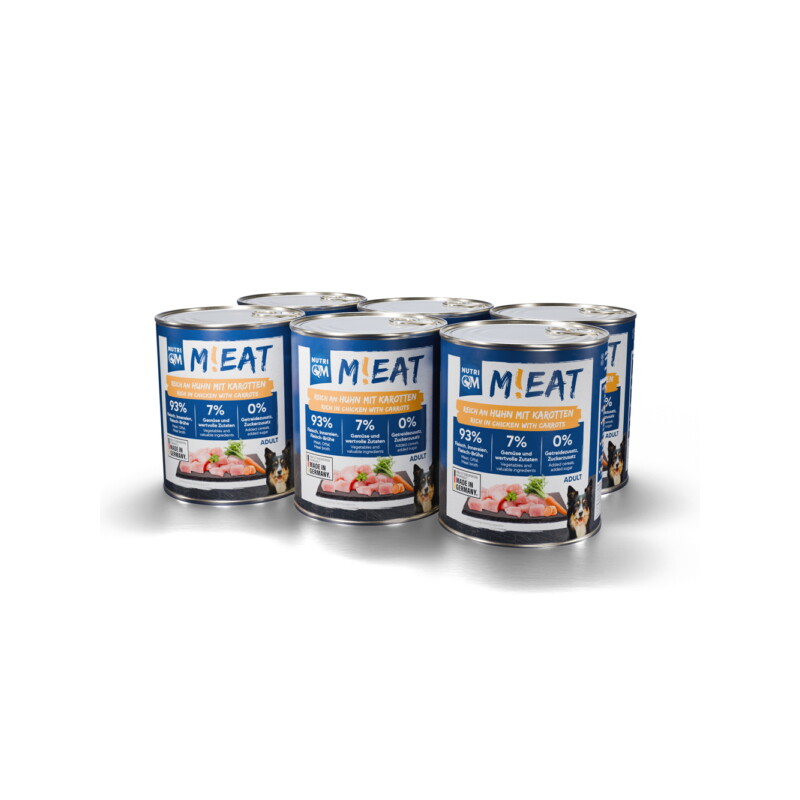NutriQM Nassfutter Huhn mit Möhren
