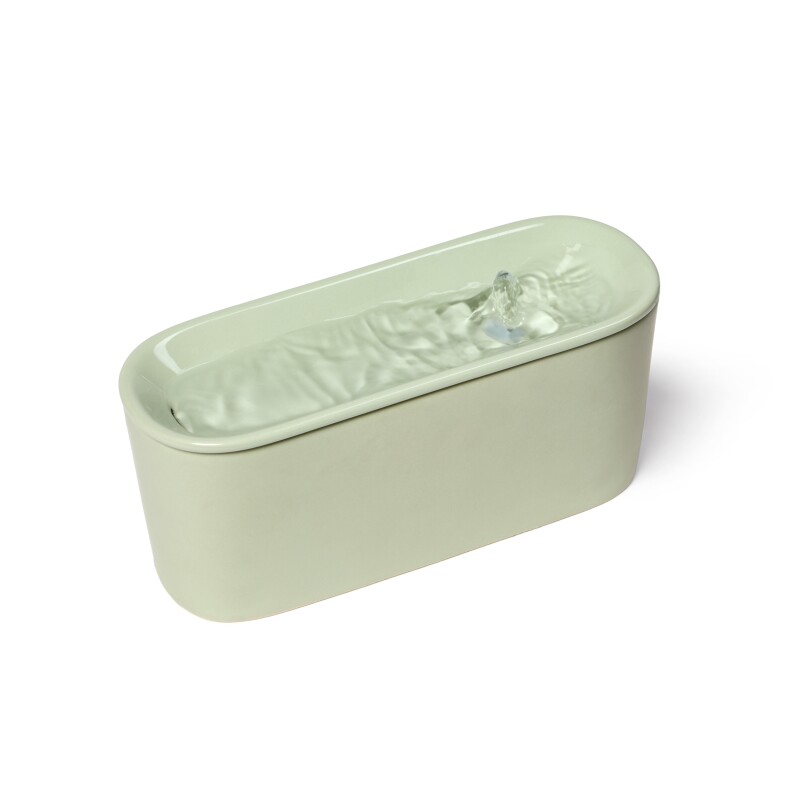 Cat Mate 800ml Usb-Keramik-Katzen-Trinkbrunnen Grün