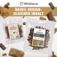 Wildsterne Tierleckerli-Tüte mit Wild Bites Pellets und Logo; Banner 'NEUES DESIGN- GLEICHER INHALT'.