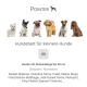 Hundebett für kleinere Hunde, Größe M, geeignet für Hunde mit Rückenlänge bis 30 cm, Beispiele: Dackel, Malteser, Yorkshire Terrier.