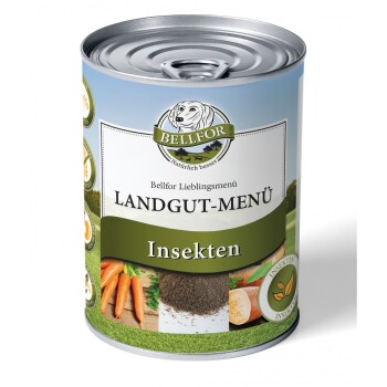 Hundefutter Nass mit Insekten Getreidefrei - Landgut-Menü - 800g