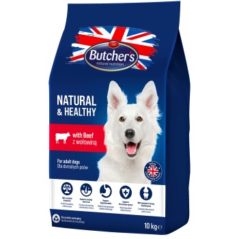 Natural&Healthy Dog z wołowiną 10 kg