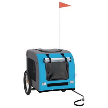 Fahrradanhänger Hund 55 x 80 x 55 cm (L x B x H) blau