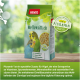 PANTO Wellensittichfutterbeutel mit zwei bunten Wellensittichen, mit Text, der Pluramin® für Vitamine und Mineralien hervorhebt.