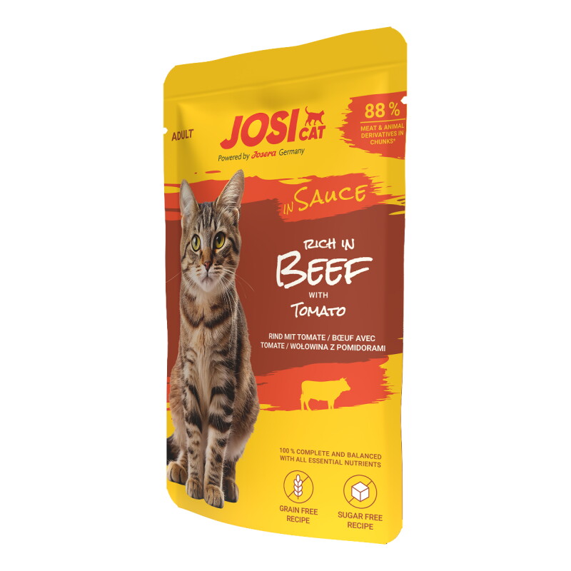 JosiCat Nassfutter Rich in Beef in Sauce 28 x 85 g