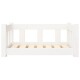 Hundebett Massivholz Kiefer weiß/ beige 50,5 cm, 28 cm, 65,5 cm