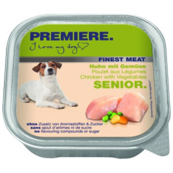 PREMIERE Finest Meat Senior Huhn und Gemüse 10x150g