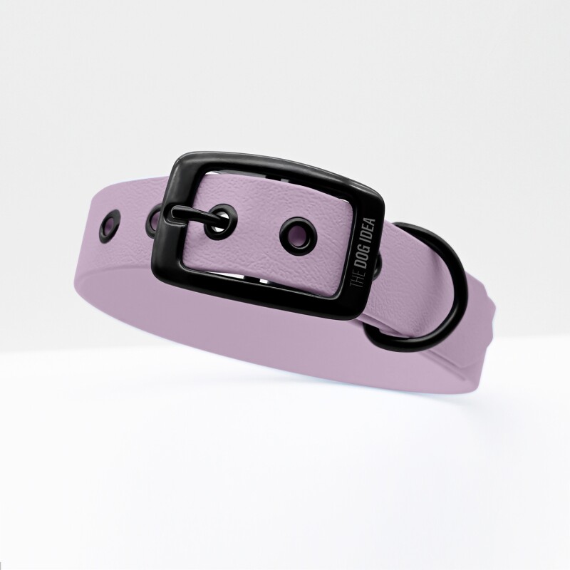The Dog Idea Biothane Halsband Lavendel Schwarz Xs