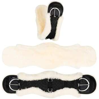 Westerngurt Classical anatomisch Lammfell naturfarben 80 cm