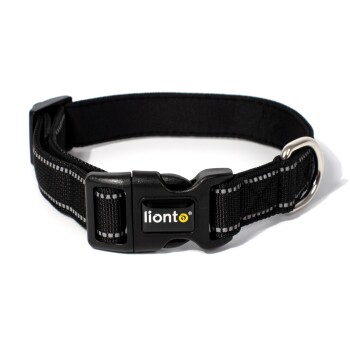 verstellbares Hundehalsband schwarz S