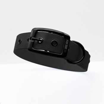 Biothane Halsband Schwarz Schwarz S