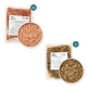 Rohe Haustierfutterpakete, einschließlich zwei 500g-Packs Rindfleischmix und einem 500g-Pack Rindfleisch mit Gemüse, präsentiert mit einer Schüssel jeder Art.