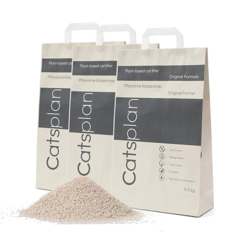 Catsplan pflanzliches Katzenstreu - original 4,5 kg