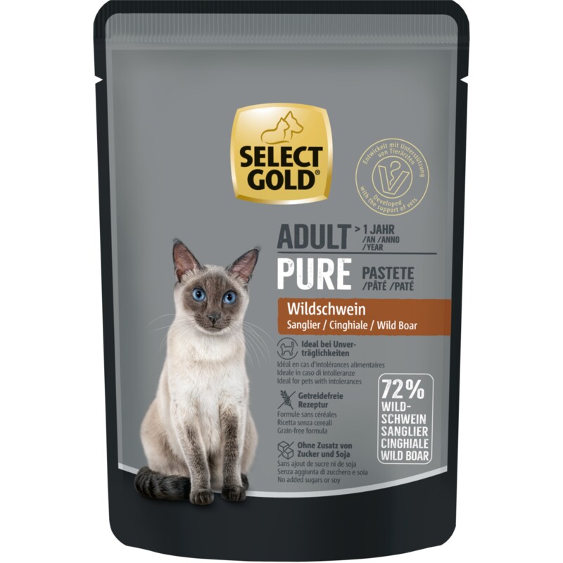 SELECT GOLD Adult Pure wild zwijn 24x85 g