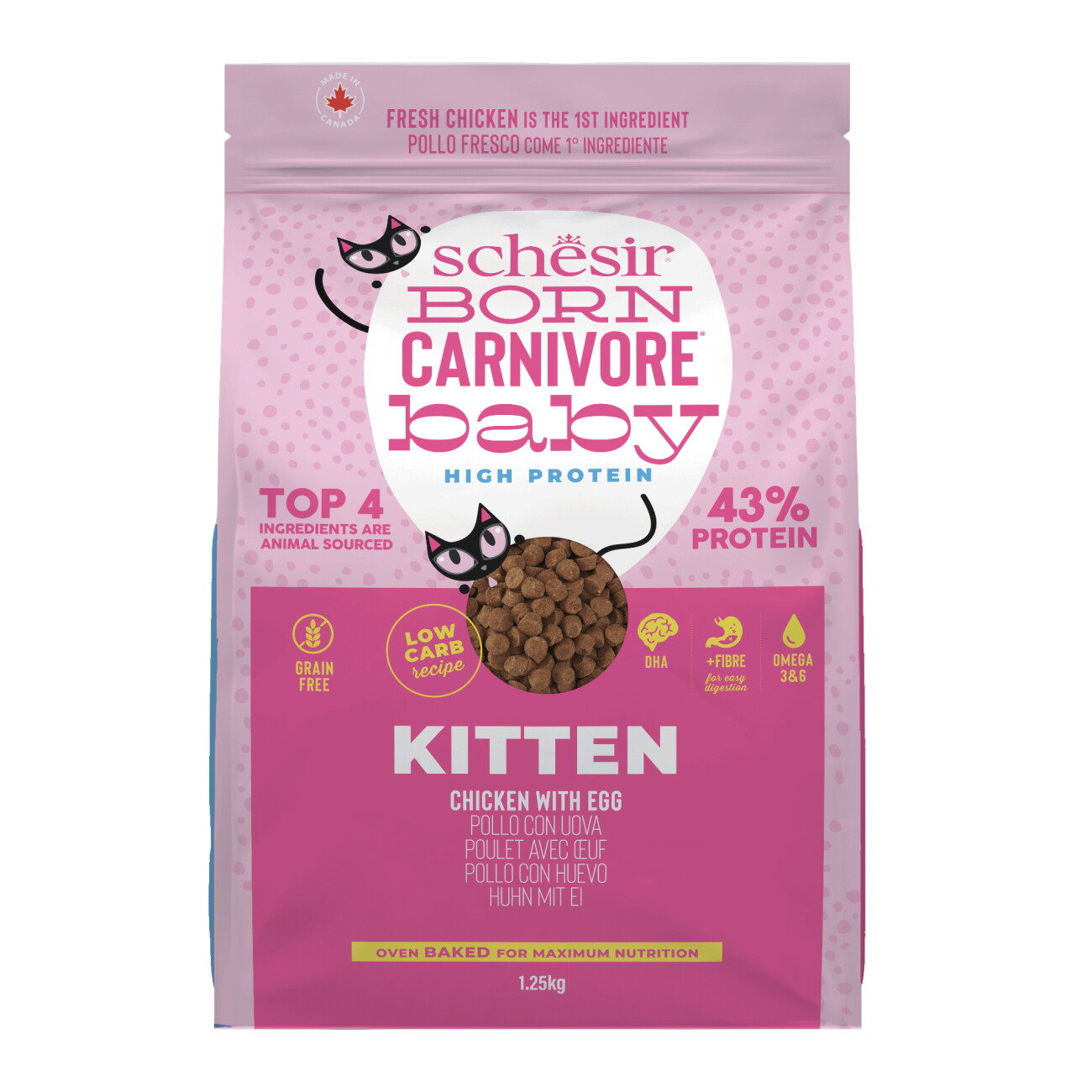 Schesir Born Carnivore Chicken & Egg Baby 1.25kg