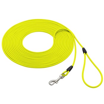 bis 25kg Biothane Schleppleine gelb 12 m