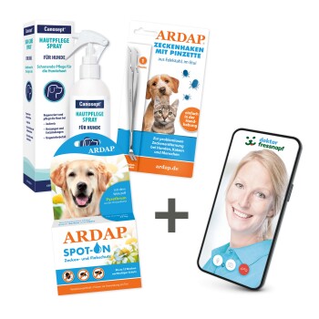 Dr. Fressnapf Floh- und Zeckenschutz-Paket für Hunde L