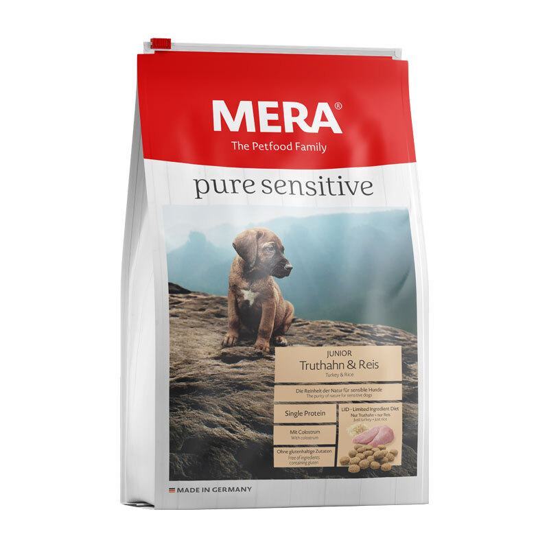 Mera Pure Sensitive Junior Truthahn & Reis 12,5kg