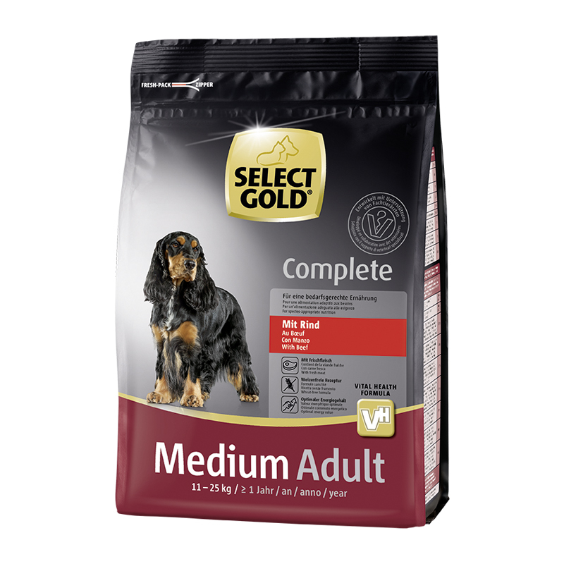 SELECT GOLD Complete Medium Adult Rind 1kg