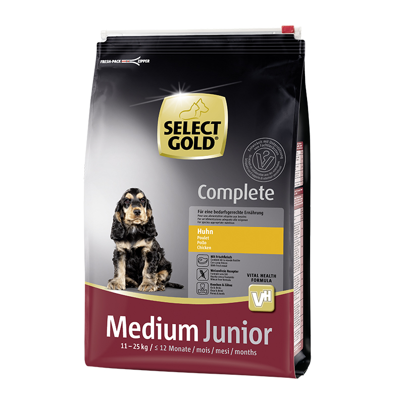 SELECT GOLD Complete Junior Medium Huhn 4kg