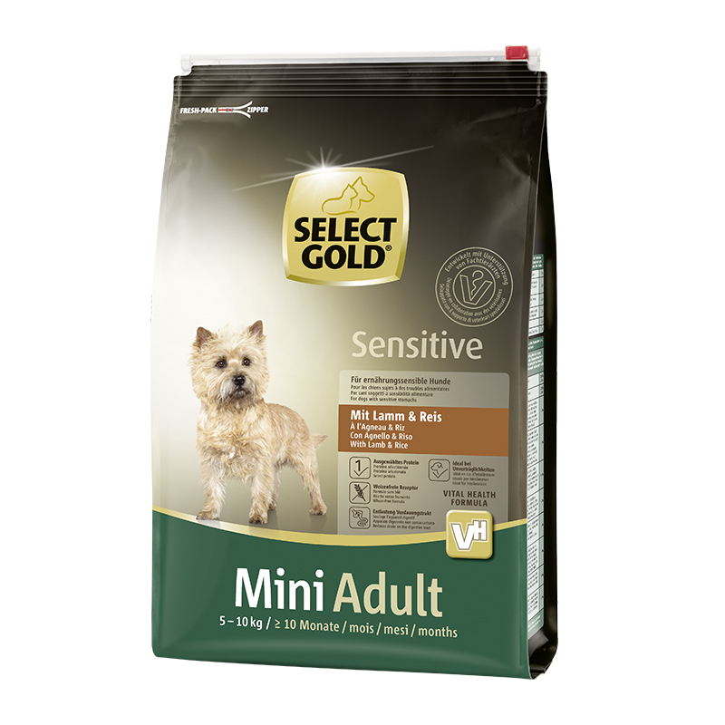 SELECT GOLD Sensitive Adult Mini Lamm & Reis 4kg