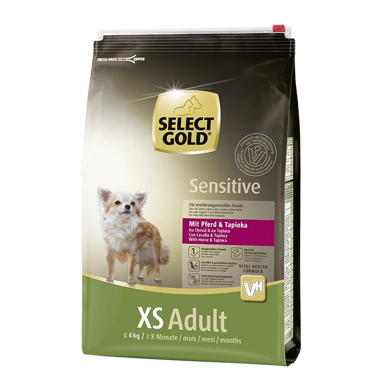 SELECT GOLD Sensitive XS Adult Pferd & Tapioka 4kg