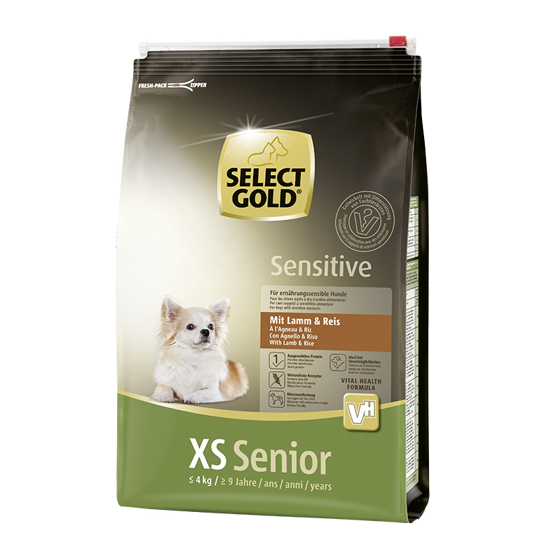 SELECT GOLD Sensitive XS Senior Lamm & Reis 4kg