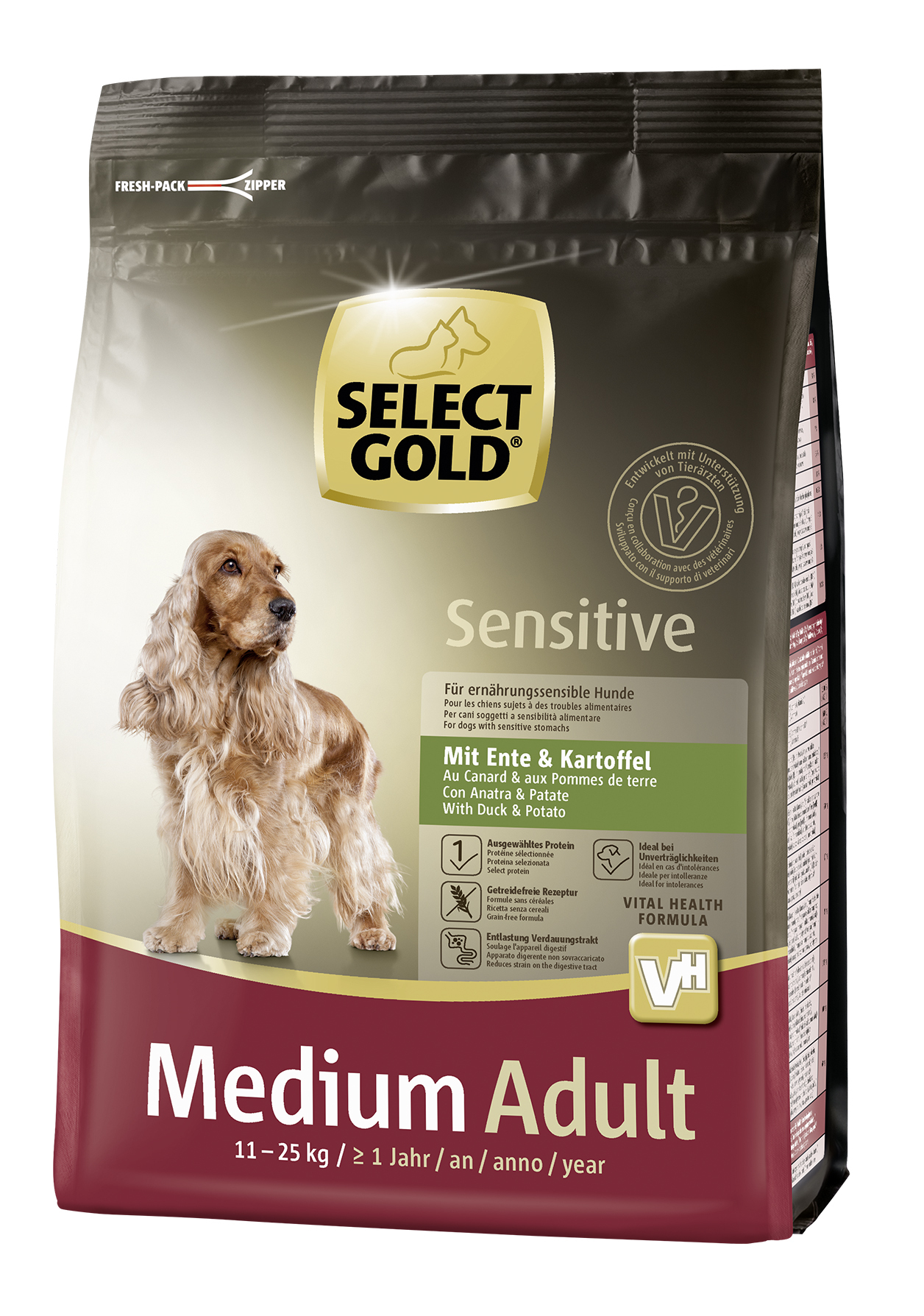 SELECT GOLD Sensitive Adult Medium Ente & Kartoffel 1kg