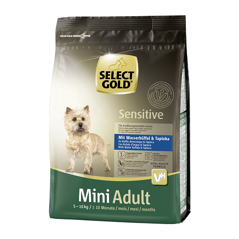 SELECT GOLD Sensitive Adult Mini Wasserbüffel & Tapioka 1kg