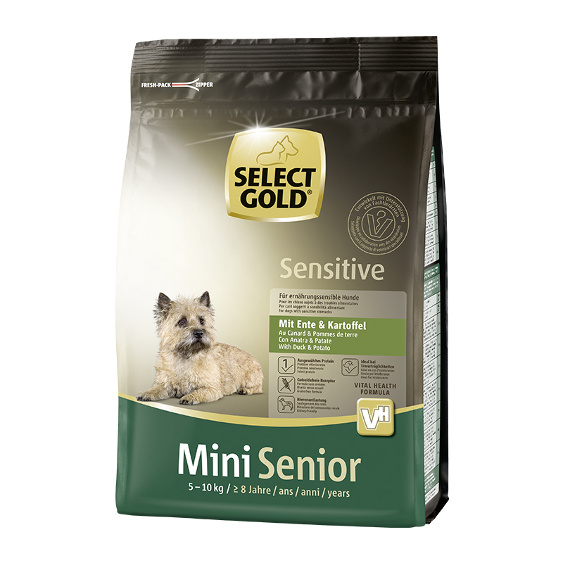 SELECT GOLD Sensitive Senior Mini Ente & Kartoffel 1kg