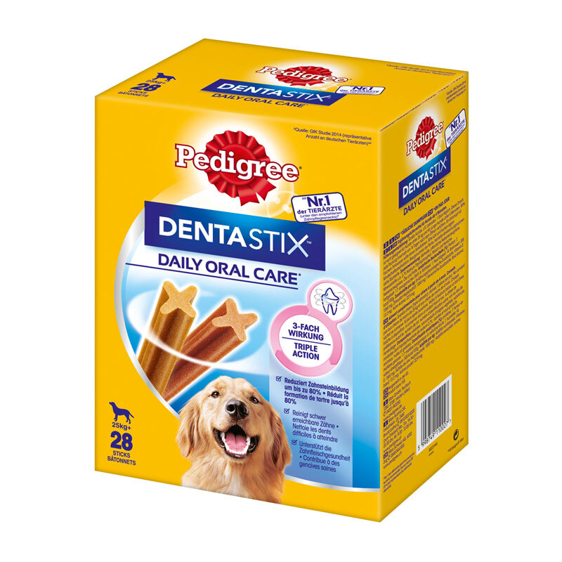 Pedigree Zahnpflege Dentastix Multipack 28 Stück für große Hunde
