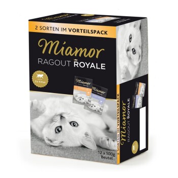 Ragout Royale Kitten 12 x 100 g Kitten drób w galarecie, Kitten wołowina w galarecie