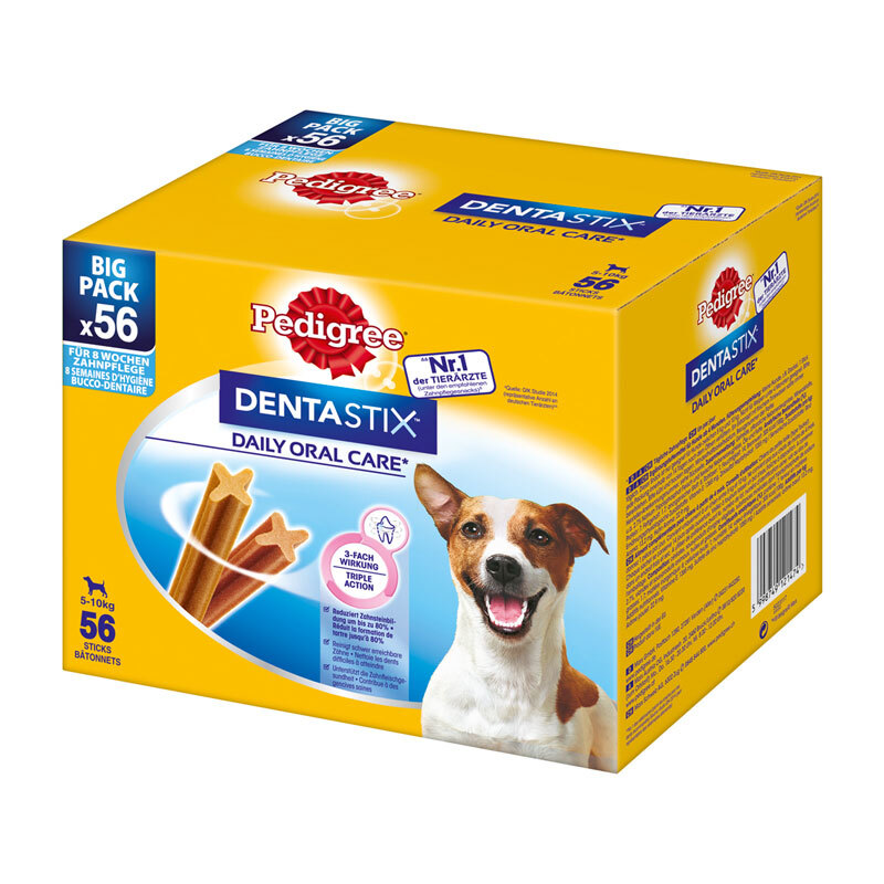 Pedigree Zahnpflege Dentastix Multipack 56 Stück für kleine Hunde