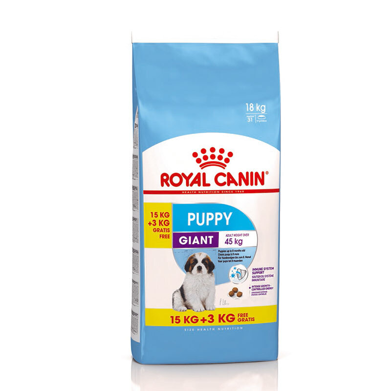 Royal Canin Giant Puppy 15kg + 3kg gratis