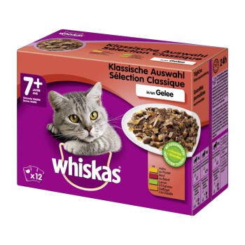 Whiskas Senior 7 Gelee 12 X 100 G Selection De Viande Maxi Zoo Whiskas Senior 7 Gelee 12 X 100 G Selection De Viande Maxi Zoo