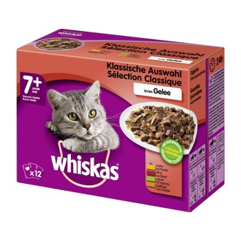 Whiskas Senior 7 Gelee 12 X 100 G Selection De Viande Maxi Zoo