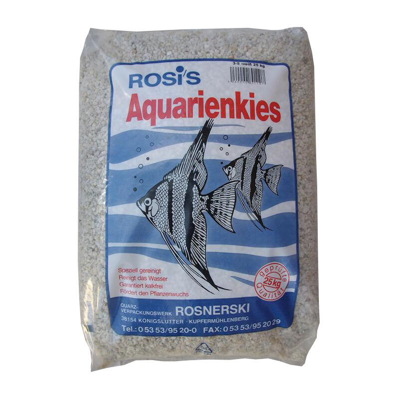 Rosnerski Aquarienkies 3-5mm 25kg weiß
