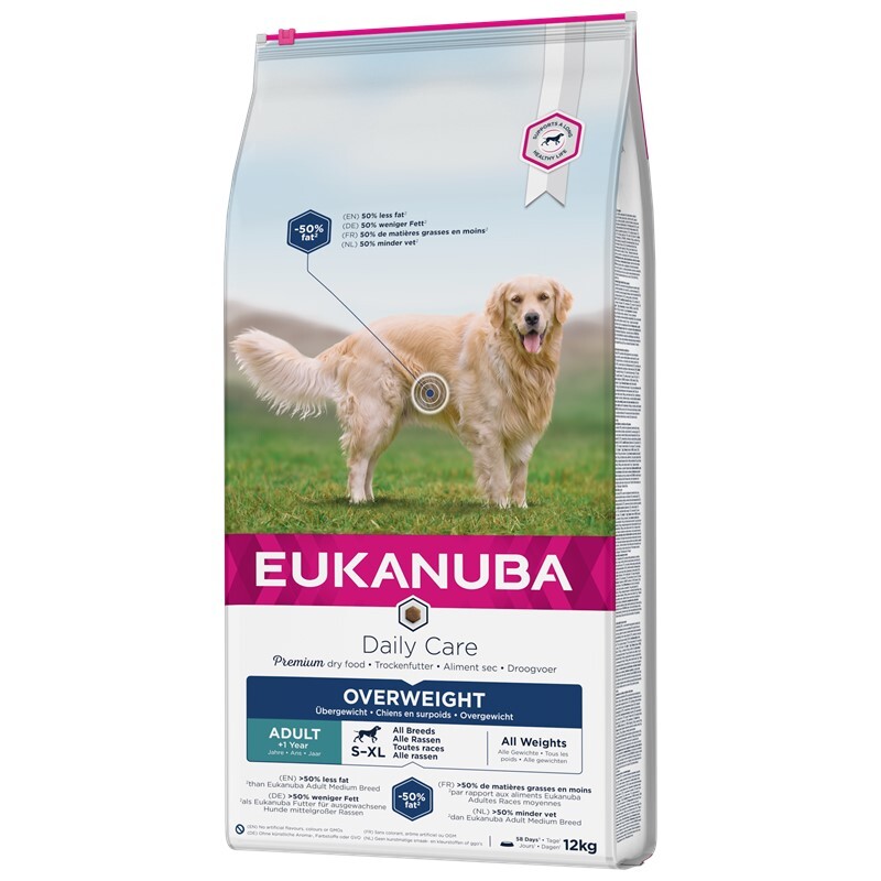  Eukanuba Daily Care Adult Overweight, Sterilised 12,5kg